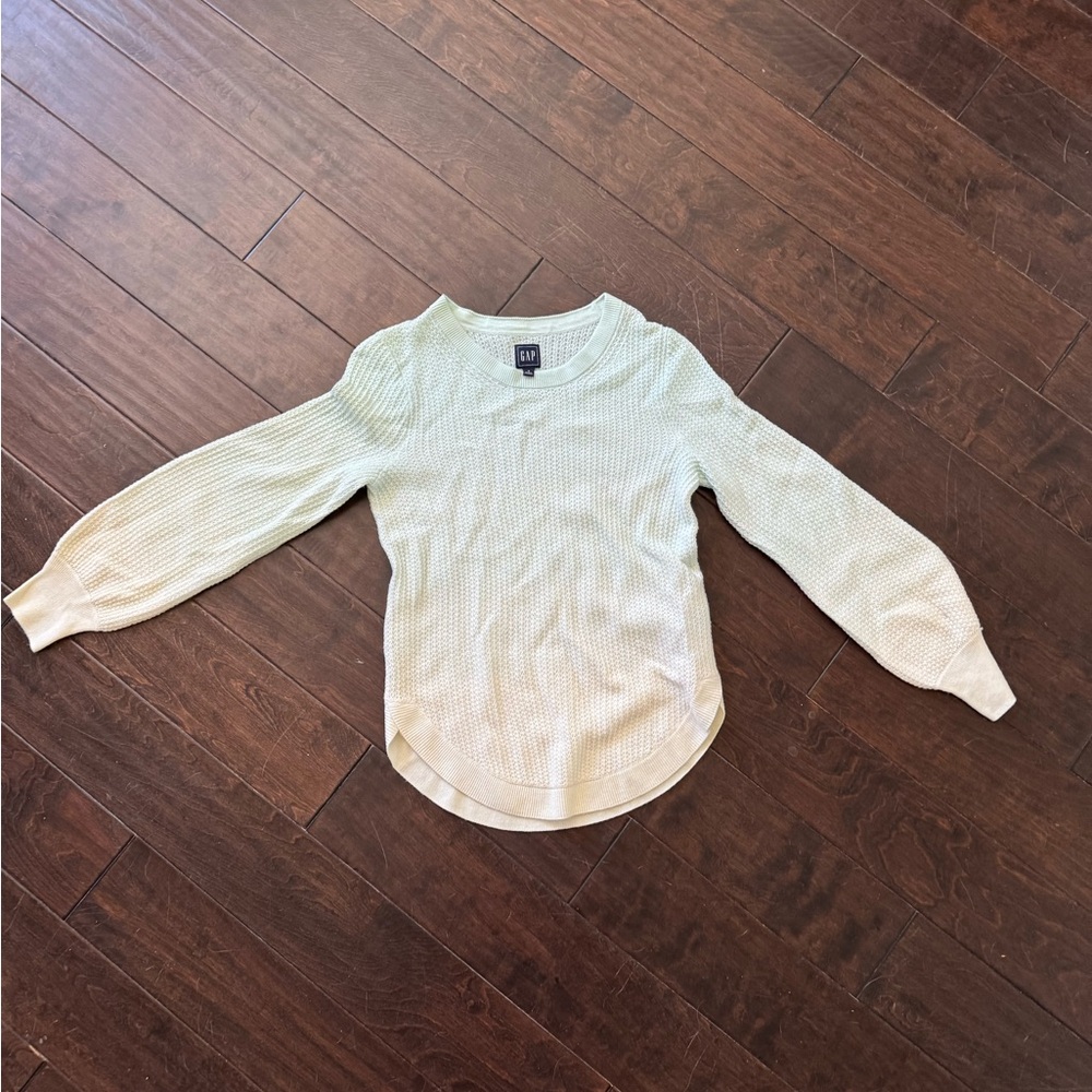 Cream Long Sleeve Top